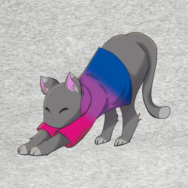 Bisexual cat stretching by CactusMonsters